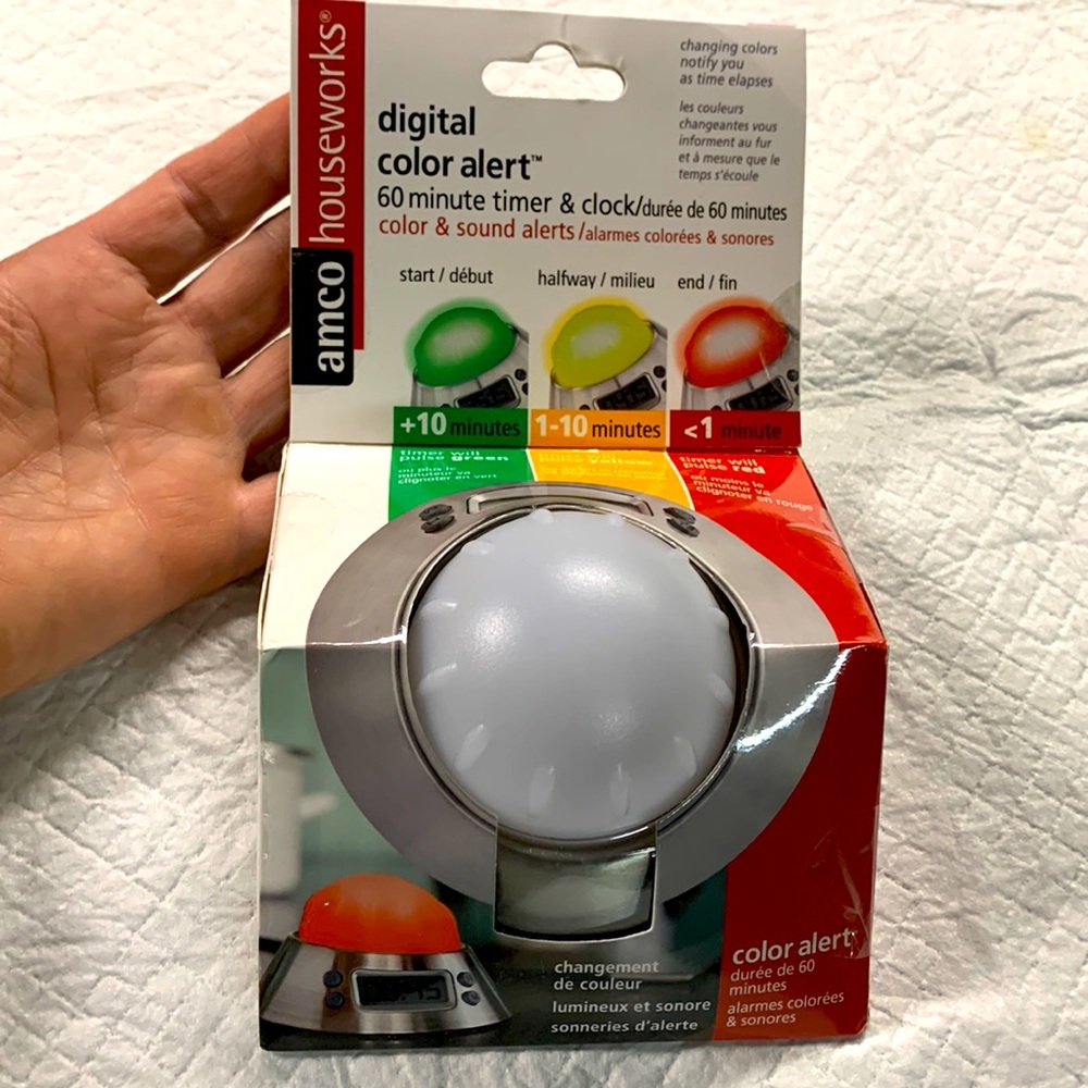 Very useful brand new color count timer.